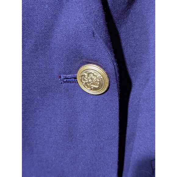 Vintage Talbot's Aubergine Double Breasted Wool Blazer NWT Womens Plus Sz 12W - Picture 6 of 11